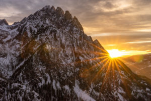 Europe, Austria, Tyrol, East Tyrol, Lienz, sunset in the Lienzer Dolomites Europe, Austria, Tyrol, East Tyrol, Lienz, sunset in the Lienzer Dolomites